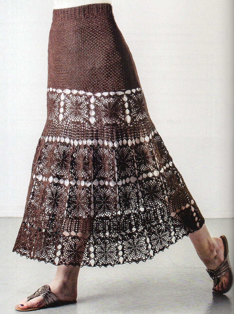 Openwork Crochet Maxi Skirt