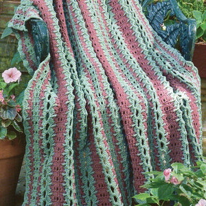 Strips Afghan Crochet Pattern Afghan Throw Blanket Crochet Pattern PDF Instant Download image 1