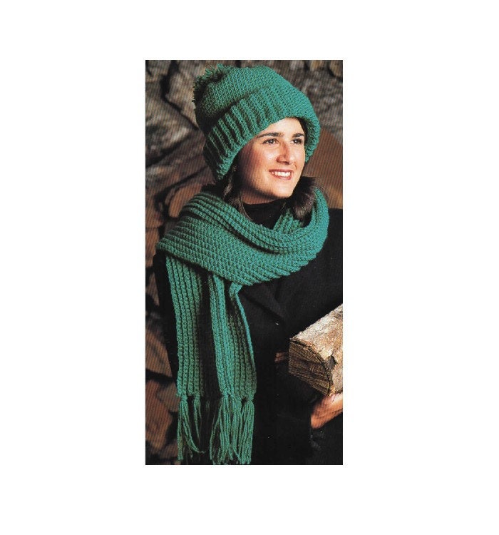 30 Hat and Scarf Crochet Patterns to Keep You Cozy and Creative 12 Vintage Brim Hat and Scarf Crochet Pattern