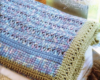 Modello all'uncinetto afgano con bordo ampio Modello all'uncinetto afgano strutturato PDF Download istantaneo