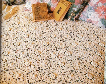 Häkelanleitung für eine Tagesdecke mit Popcorn-Stichmuster (Einzelbett, Doppelbett, Queensize, Kingsize) – PDF-Sofortdownload