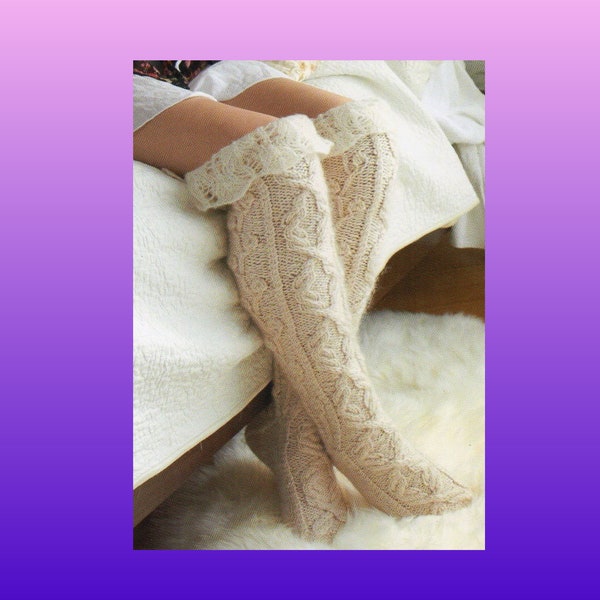 Crochet Thigh High Stockings Pattern Etsy