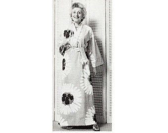 Make A Caftan Dress Robe From A Sheet Sewing Pattern Easy To Sew PDF Instant Download