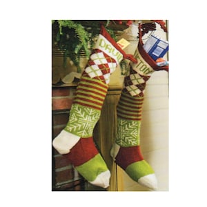 Personalized Christmas Stocking Knitting Pattern  Name Christmas Stocking Knitting Pattern PDF Instant Download