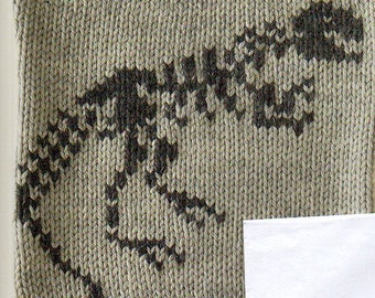 Dinosaur Knitting Block Pattern Dinosaur Knitting Pattern PDF Instant Download