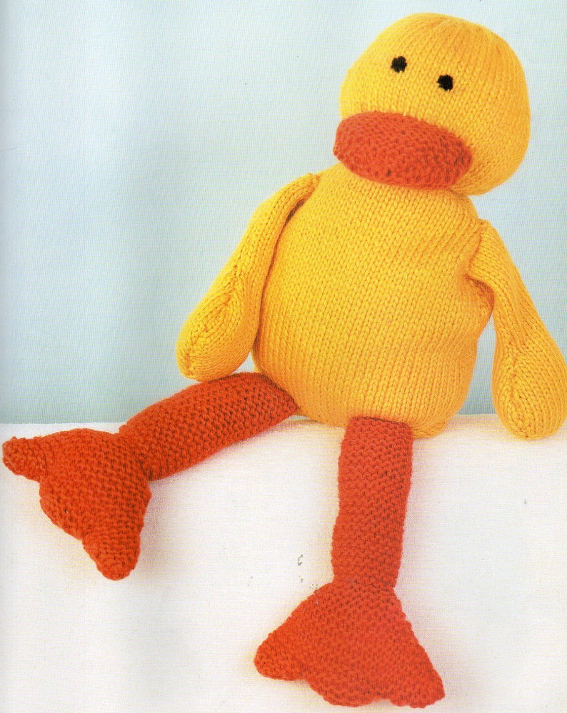 Duck Amigurumi Knitting Pattern for Baby Duck Animal Toy Etsy