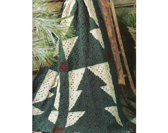 Pine Tree Blanket Crochet Pattern  Christmas Tree Blanket Pattern PDF Instant Download
