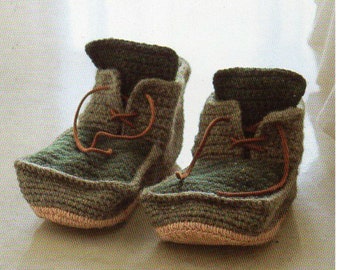 Stivaletti stringati, scarpe, modello all'uncinetto, taglie, pantofole, modello all'uncinetto PDF, download immediato