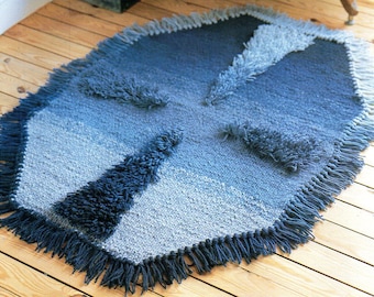 Modello per lavorare a maglia un tappeto a cascata Modello per lavorare a maglia un tappeto in formato PDF Download immediato