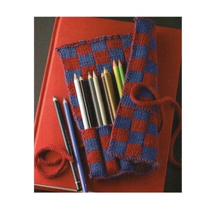 Häkelnadel Etui Strickmuster Schachbrett Muster Häkelnadel Organizer Halter Strickmuster PDF Instant Download