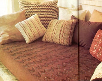 Modello per lavorare a maglia una fodera per divano letto, modello per lavorare a maglia un coprimaterasso per divano letto in formato PDF, download immediato.