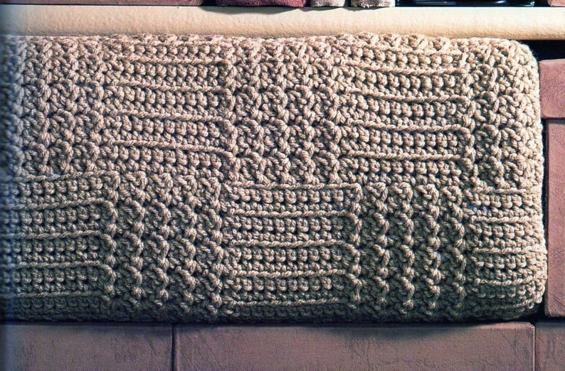 Basketweave Afghan Crochet Pattern Basketweave Throw Blanket Crochet Pattern PDF Instant Download image 1