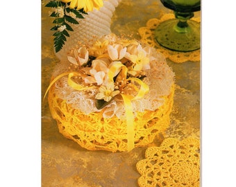 Coasters and Case Crochet Pattern  Coasters and Storage Box Crochet Pattern PDF Instant Download