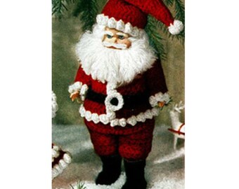 Patrón de ganchillo para ropa de Papá Noel, patrón de ganchillo para muñeco de San Nicolás, patrón en PDF para descarga instantánea.