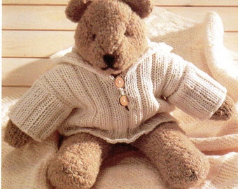 Teddy Bear plus Sweater Knitting Pattern  Teddy Bear and Sweater Knitting Pattern PDF Instant Download