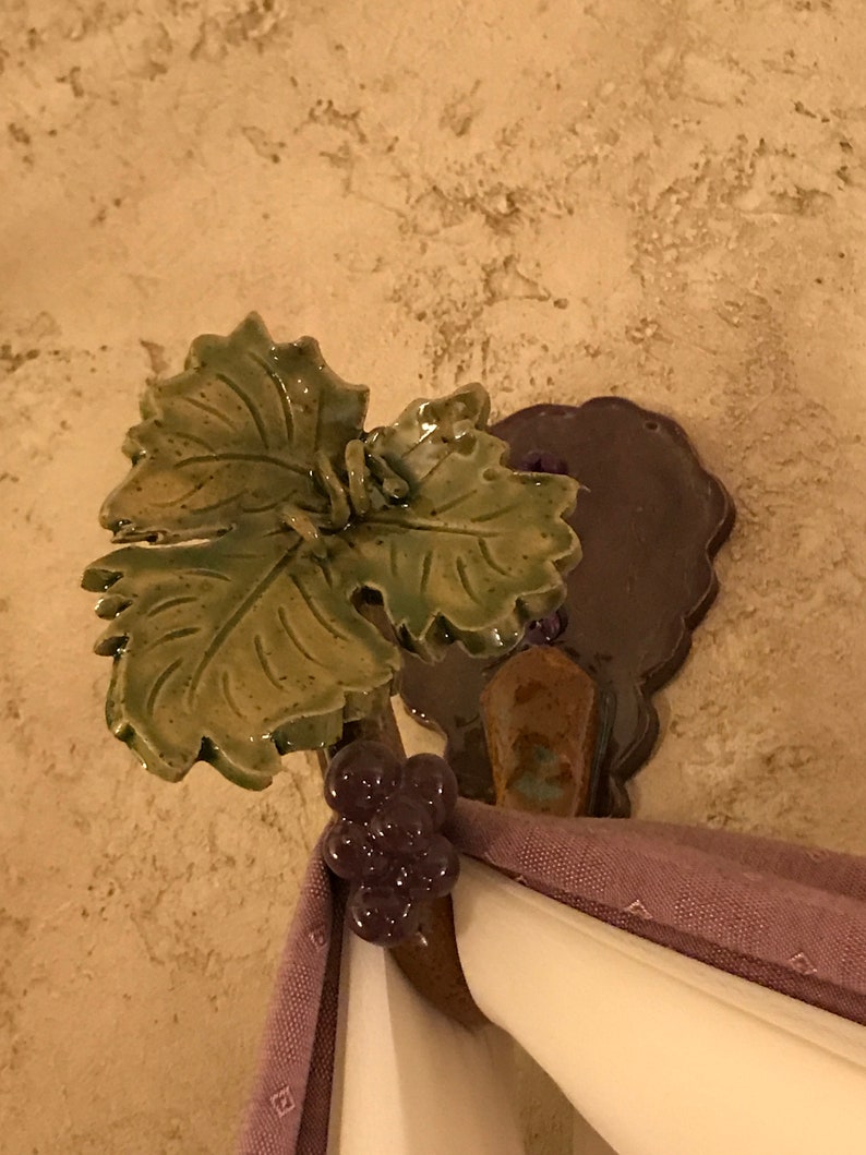 Custom Ceramic Window Scarf Hooks Window Treatments Clay Art Etsy