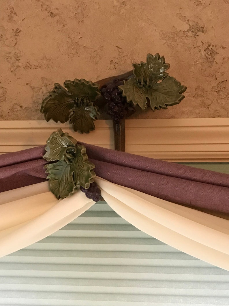 Custom Ceramic Window Scarf Hooks Window Treatments Clay Art Etsy