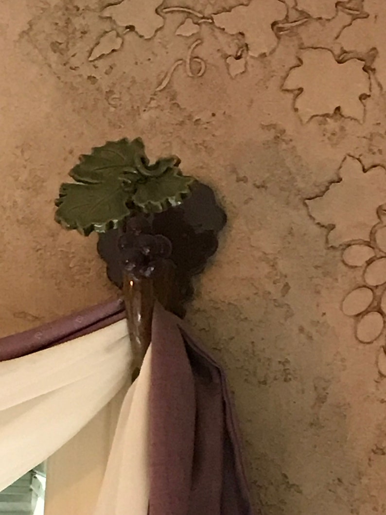 Custom Ceramic Window Scarf Hooks Window Treatments Clay Art Etsy