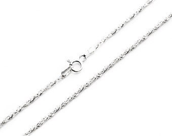Foxtail Chain, Sterling Silver Chain, Necklace Chain, Pendant Chain, Chains, Replacement Chain, 18 Inch Chain, Silver Chain, Jewellery, Her