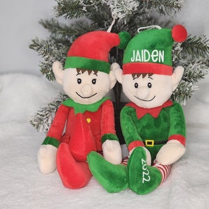 Personalized Plush Christmas Elf | Personalized Holiday Elf for Kids | My First Christmas Keepsake
