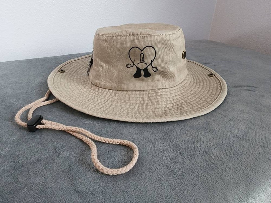 Un Verano Sin Ti Bucket Hat With Strings Bad Bunny Bucket Hat Sad Heart