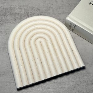 Candle Tray | Concrete Tray | Rainbow Tray | Decorative Tray | Jewelry Tray | Minimalist Tray