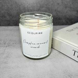 Pumpkin Caramel Crunch Candle | Soy Candle | Handpoured | Glass Candle | Fall Candle | Autumn Candle