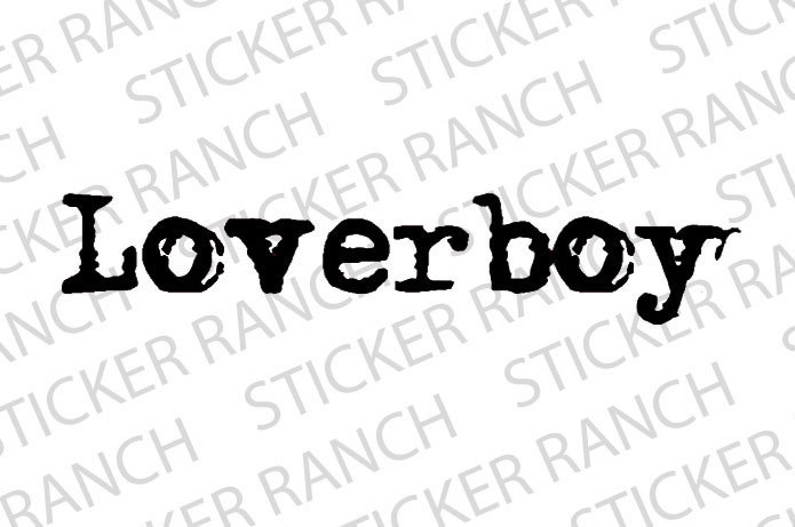 LOVERBOY Vinyl Decal Sticker Transfer Band Logo Calgary Etsy