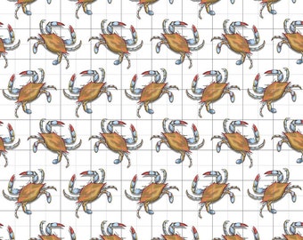 Blue Crab Digital Pattern - Maryland crabs - JPG PNG - Cricut - Sublimation pattern - seamless - transparent PNG 10" x 10"