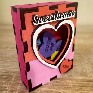 Conversation Heart Gift Boxes Fits Candy, Cookies, Favors and Treats With  Customizable Text PDF Kit INSTANT Download 