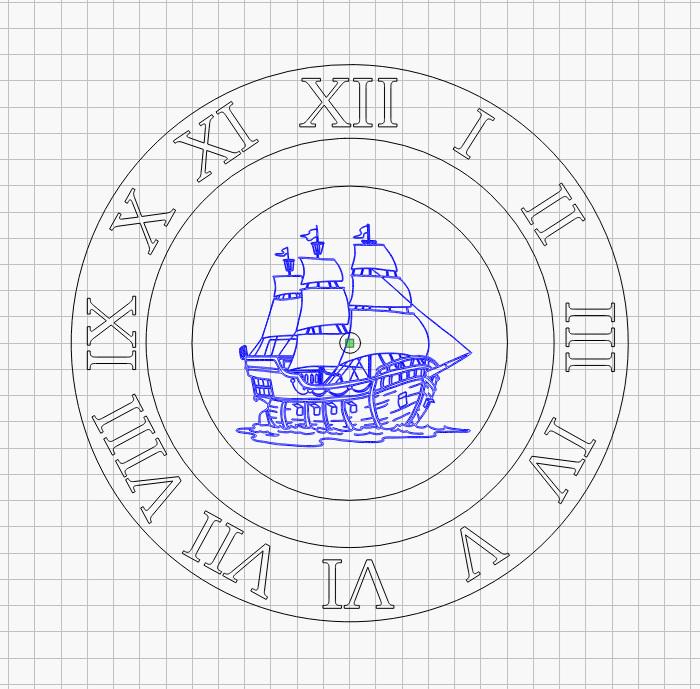 Create Clockwork Ship Design SHIPS Wheel Laser Cut Engraved Clock - Nautical - Timepiece - Clipper ...