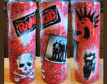 RANCID - Sublimation wrap for 20 oz. skinny straight tumbler tumblr - Digital Download JPG PNG - Punk Rock