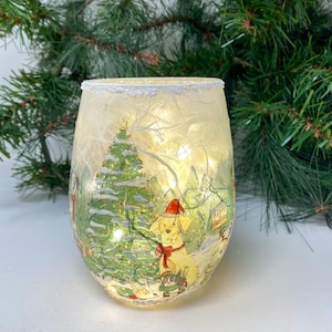 Elegant Glass Vase Night Light - Unique Home Decor & Gift Idea