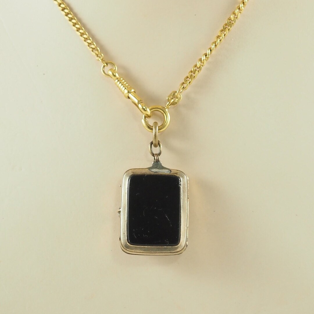 Pendentif Médaillon Victorien En Or 18 Carats - Bijou Antique Du 19ème Siècle, Très Bon état