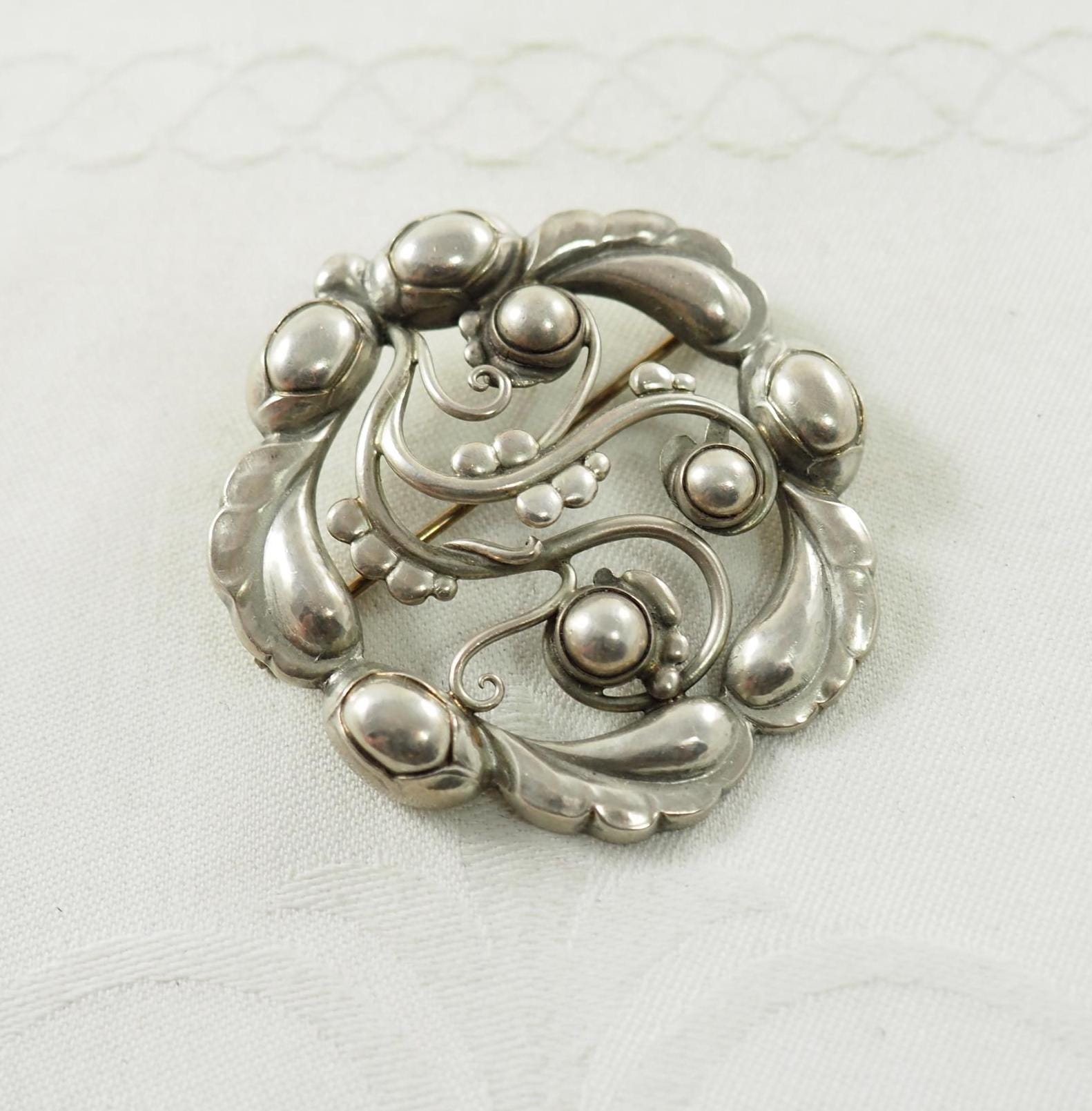 ジョージ ジェンセン ムーンライト ブロッサム、スターリングシルバー