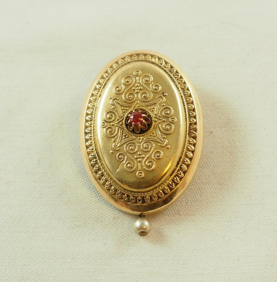 Broche Médaillon Occasion - Bijou Vintage, état à Vérifier Selon Description