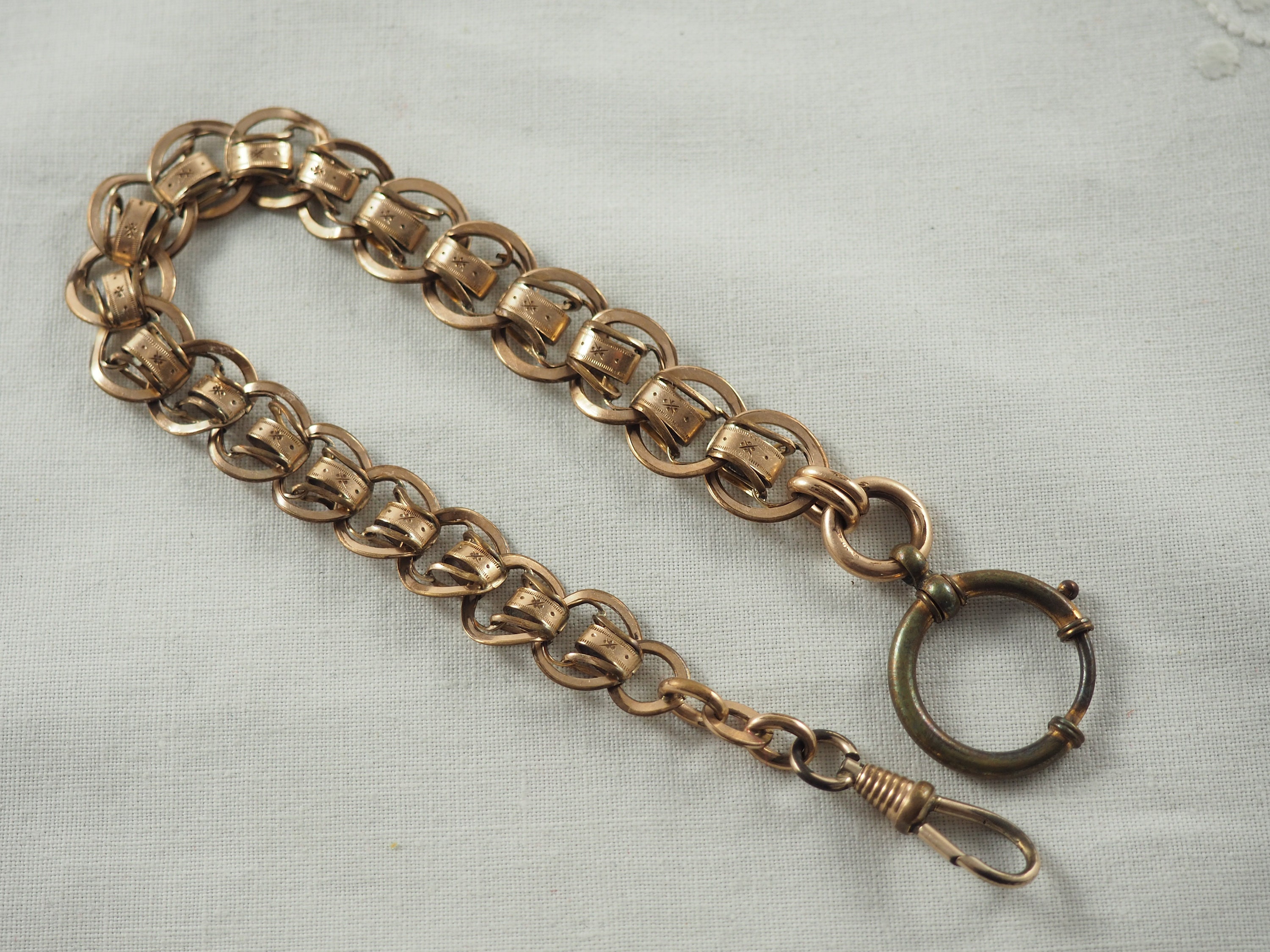Antique Edwardian Gold Filled Gentlemans Watch Chain Leontine - Etsy UK