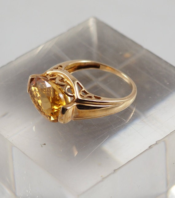 8K Gold ring ART DECO with onyx round 1930