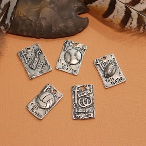 Protect Player, Cowgirl, Cowboy, or  Athlete, Visible Faith, Sterling Silver Jewelry, Christian, Handmade, Sports Jewelry