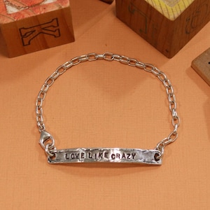 Personal Expressions Bracelet, Visible Faith, Sterling Silver Jewelry, Christian, Handmade