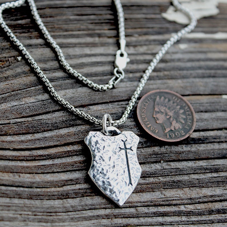 Shield of Faith Pendant Visible Faith Sterling Silver Etsy