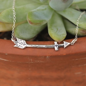 His Way Necklace, Arrow, Cross, Visible Faith Jewelry Company, Christian Jewelry