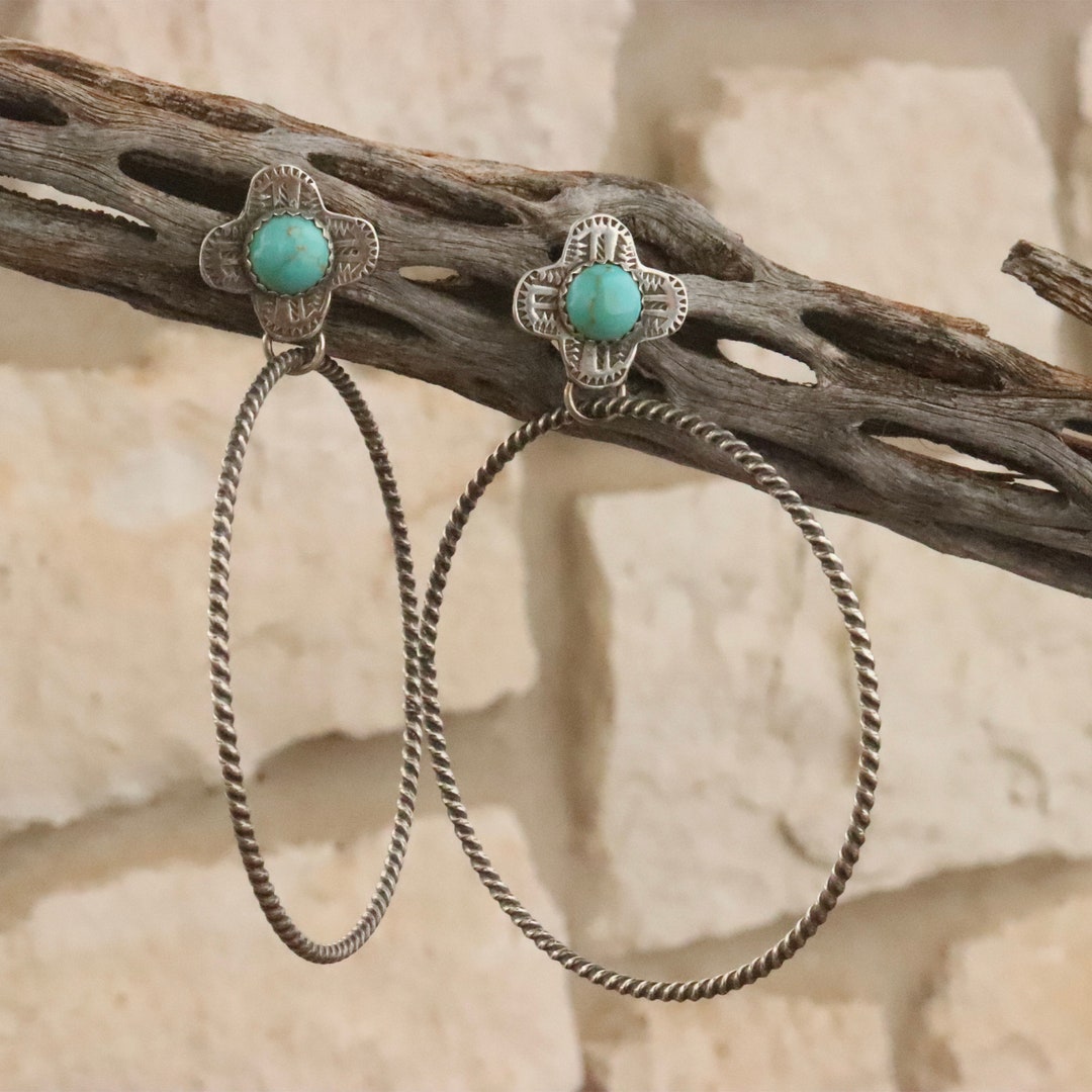 Rio Grande Earrings Sterling Silver Handmade Visible Faith Etsy