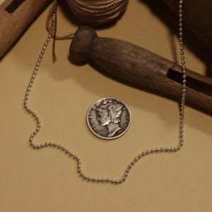 Ball Chain 1.5mm, Ball Chain, Sterling Silver Ball Chain, 16in Ball Chain, 18in Ball Chain, Necklace Chain, Visible Faith Jewelry