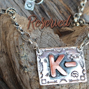 Custom Brand Pendant, Ranch Brand Necklace, Handmade Sterling Silver, Visible Faith
