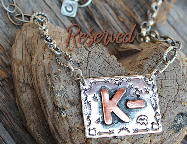 Pendant Ranch Sign Custom Brand Pendant, Ranch Brand Necklace, Handmade Sterling Silver ...
