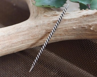 Rope Twist Toothpick, Sterling Silver Toothpick, Cowboy Hat Pick, Toothpick, Pick, Handmade, Visible Faith Jewelry