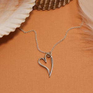 Simply Love Pendant, Heart Necklace, Cross, Christian Jewelry, Handmade, His Love Heart, Visible Faith Jewelry
