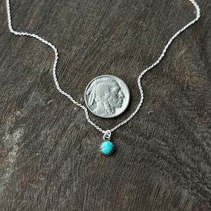 Minimalist Turquoise Dot Necklace, Visible Faith