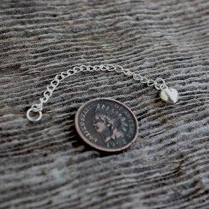 2" Sterling Silver Chain Extender, Chain Extender, Necklace Extender, Sterling Silver Jewelry, Christian, Handmade, Visible Faith Jewelry